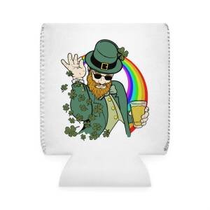 Shamrock Bae Beer Can Hugger – Funny St. Patrick’s Day Can Cooler with Hilarious Leprechaun Design