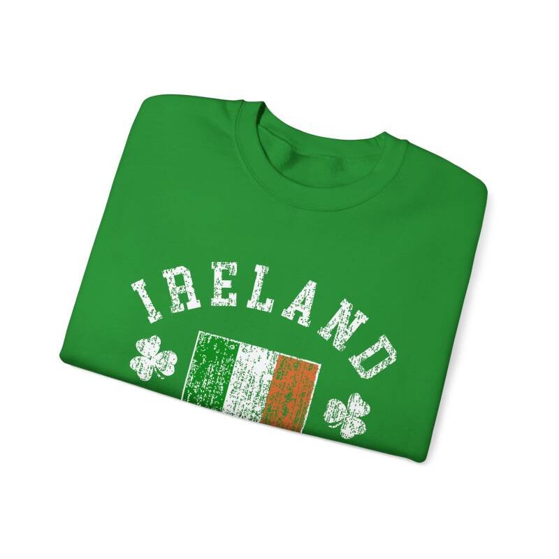 Ireland Shamrock & Flag Sweatshirt – Classic Irish Pride Unisex Crewneck - Image 3