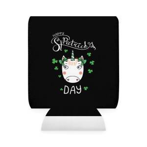 Happy St. Patrick’s Day Unicorn Beer Can Hugger – Cute & Whimsical Irish Drink Cooler