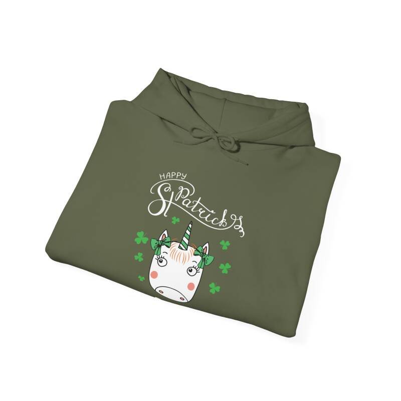 Happy St. Patrick’s Day Unicorn Hoodie – Cute & Cozy Cotton Blend Unisex Irish Hoodie - Image 12