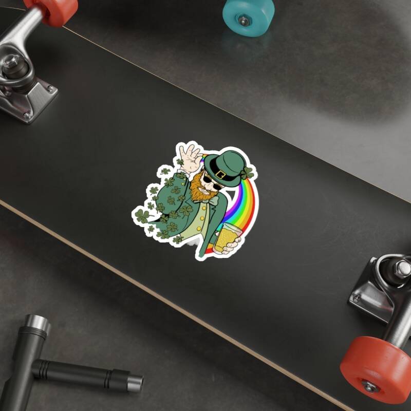 Shamrock Bae Indoor Sticker – Funny Irish Leprechaun Shamrock Sprinkle Vinyl Decal - Image 18