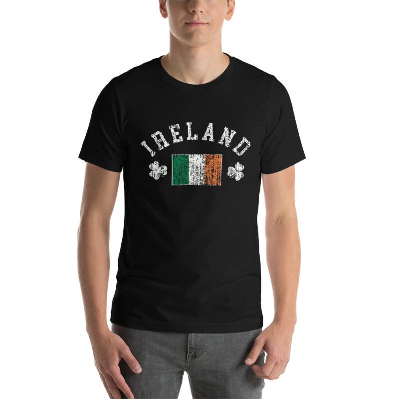 Distressed Irish Flag Unisex T-Shirt – Shamrock Heritage Tee for Proud Irish Souls