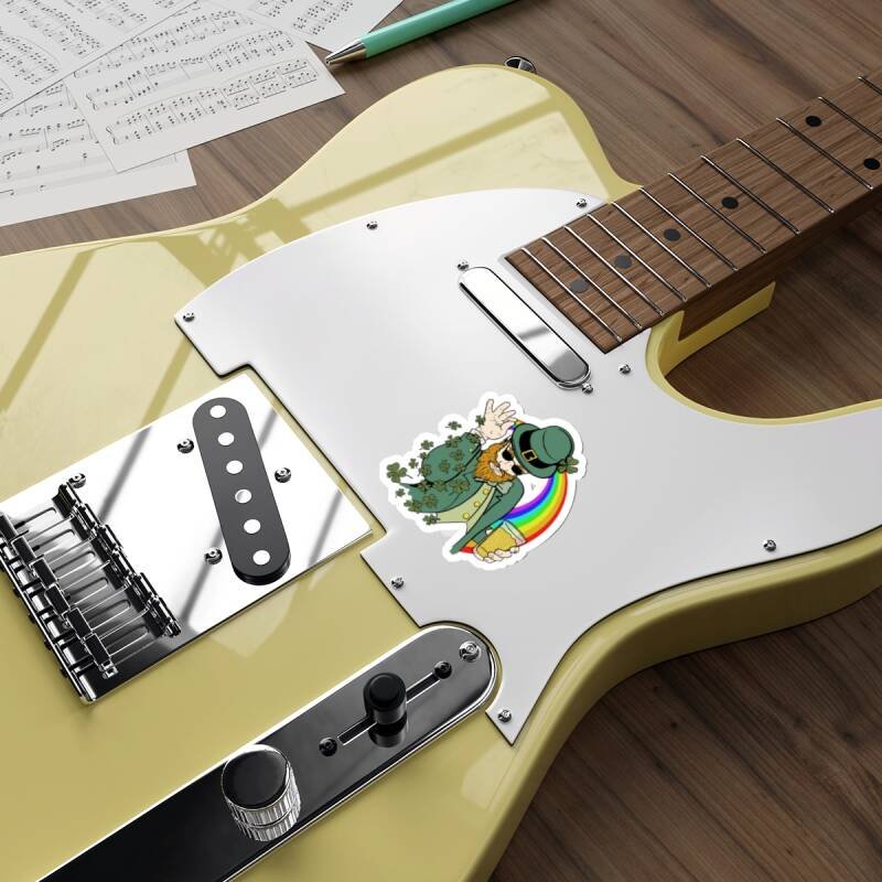 Shamrock Bae Indoor Sticker – Funny Irish Leprechaun Shamrock Sprinkle Vinyl Decal - Image 15