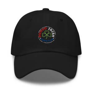 Proud Irish American Embroidered Dad Hat – Classic Adjustable Cap with Signature Logo