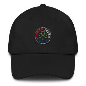 Proud Irish American Embroidered Dad Hat – Classic Adjustable Cap with Signature Logo