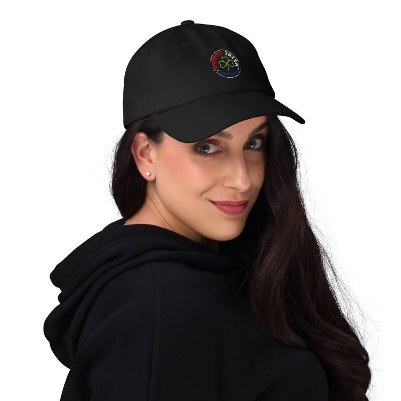Proud Irish American Embroidered Dad Hat – Classic Adjustable Cap with Signature Logo - Image 3