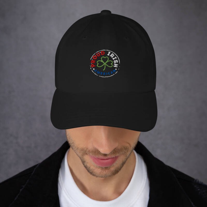 Proud Irish American Embroidered Dad Hat – Classic Adjustable Cap with Signature Logo - Image 7