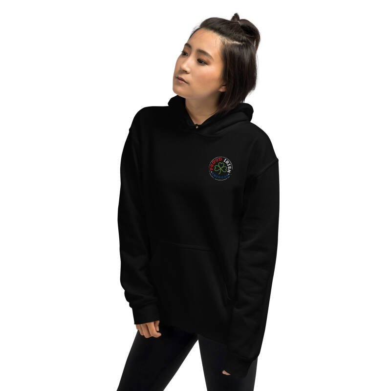 Proud Irish American Unisex Embroidered Hoodie – Heavy Blend Heritage Hoodie with Signature Logo - Image 3