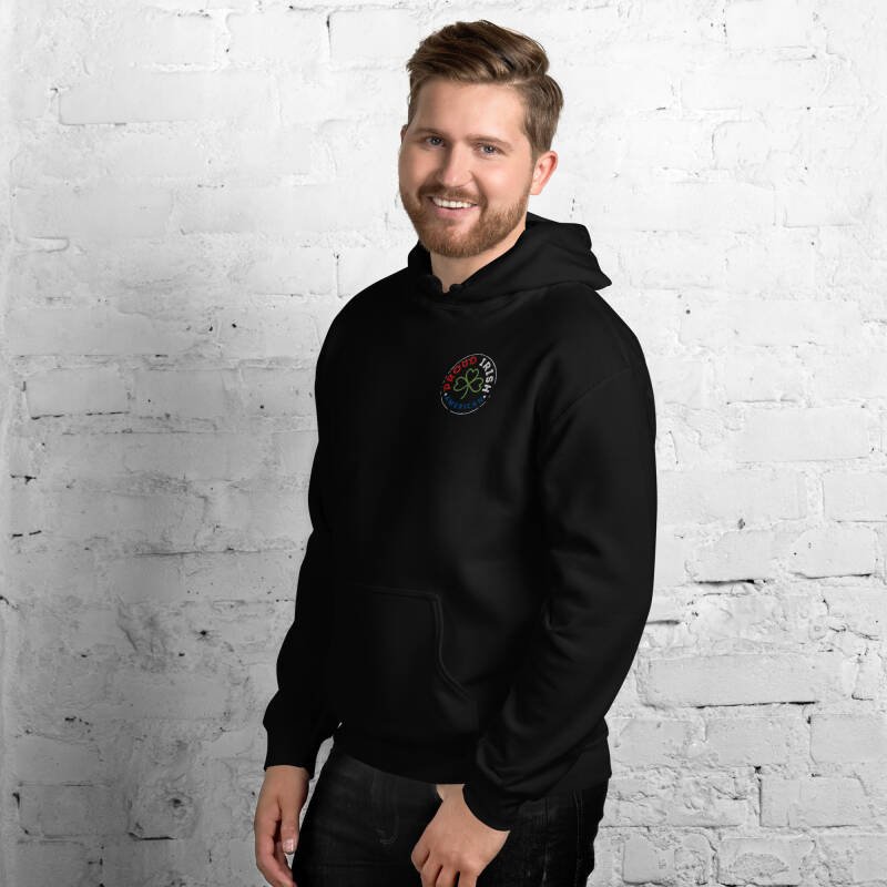Proud Irish American Unisex Embroidered Hoodie – Heavy Blend Heritage Hoodie with Signature Logo - Image 4
