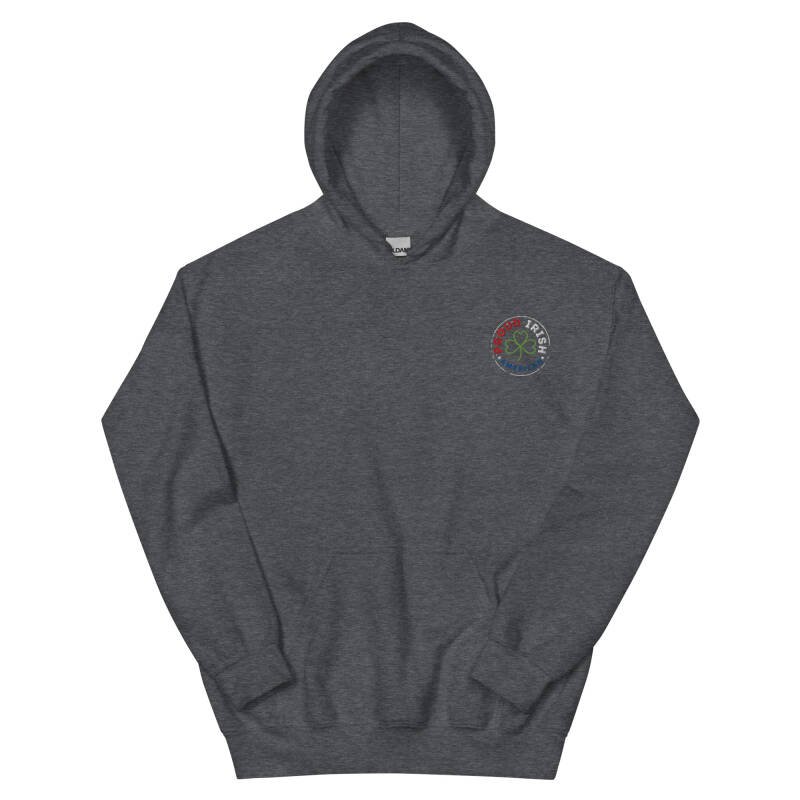 Proud Irish American Unisex Embroidered Hoodie – Heavy Blend Heritage Hoodie with Signature Logo - Image 12