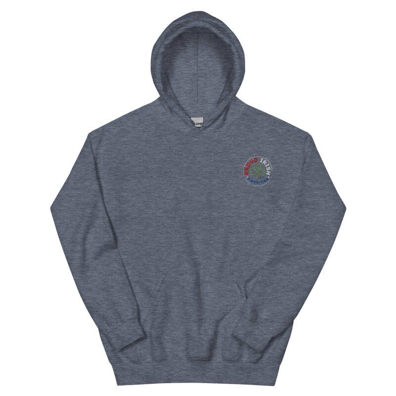 Proud Irish American Unisex Embroidered Hoodie – Heavy Blend Heritage Hoodie with Signature Logo - Image 18
