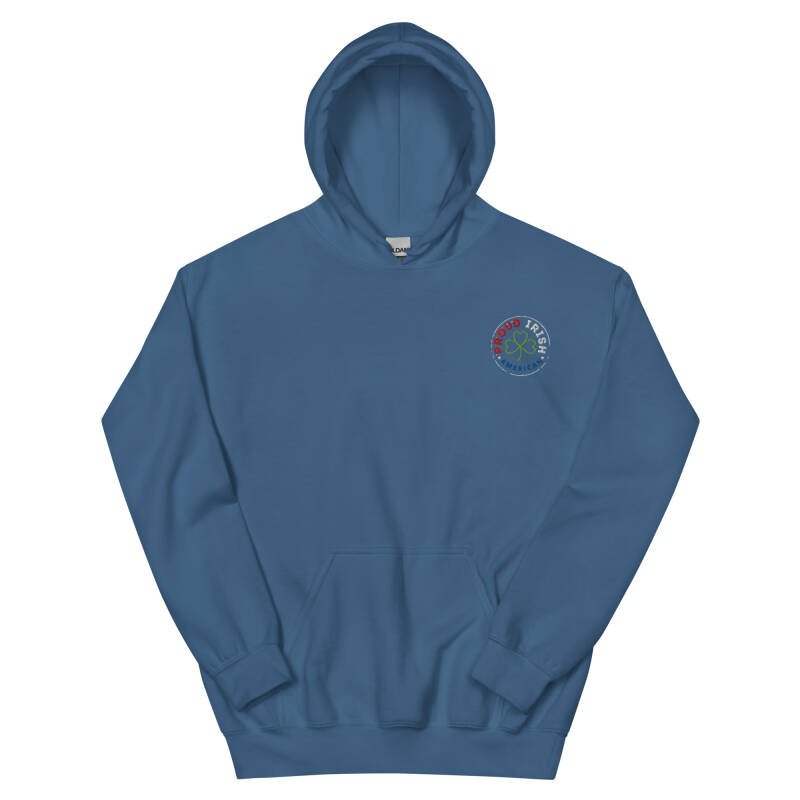 Proud Irish American Unisex Embroidered Hoodie – Heavy Blend Heritage Hoodie with Signature Logo - Image 16