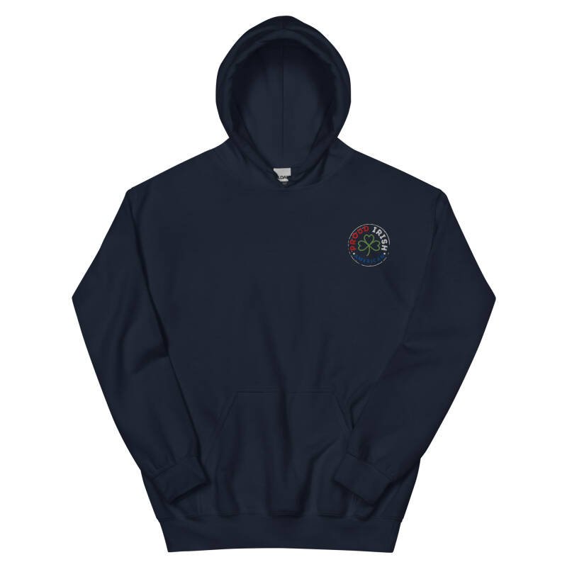 Proud Irish American Unisex Embroidered Hoodie – Heavy Blend Heritage Hoodie with Signature Logo - Image 6